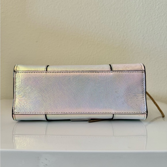 Rebecca Minkoff ✨Iridescent✨ Canvas Leather Tote w/ Shoulder Trap - Picture 5 of 10